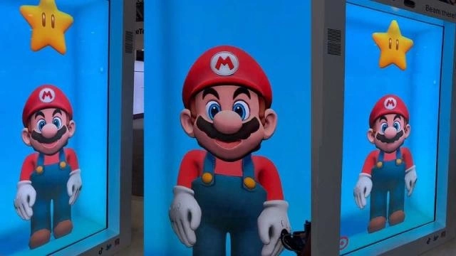 CES消費電子展驚見瑪利歐 3D 立體投影 AI 助理，但面部動畫過於詭異引發吐嘈
