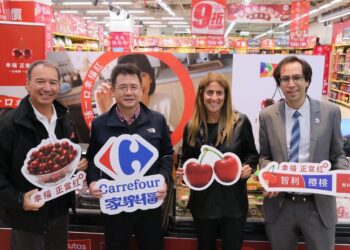 櫻桃正當紅！ 智利水果出口商協會驚喜現身　春節獻禮台灣消費者