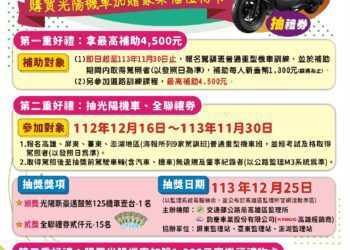 學機車-上駕訓-還有機會抽中光陽機車