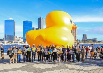 6姊妹市及友好夥伴城市訪團賞小鴨、體驗水上活動！