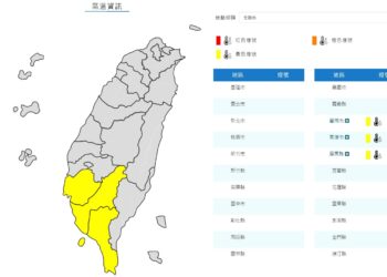 南部天氣今日炎熱-氣象局發出黃色燈號警示