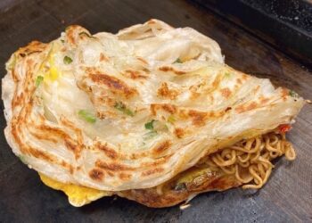 外送餅皮還是酥脆的！呷乙餅町蔥抓餅專賣店屢獲五星好評