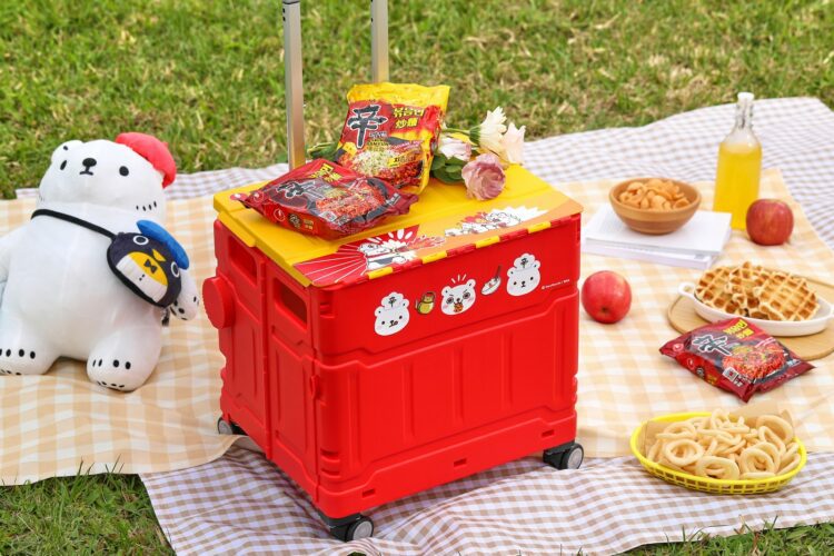 韓拉麵霸主攜手香港知名插畫家 推聯名折疊購物車禮盒 韓拉麵霸主攜手香港知名插畫家 推聯名折疊購物車禮盒