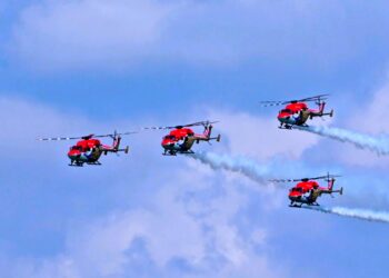 印度孔雀（sarang）特技小組–2024新加坡航空展