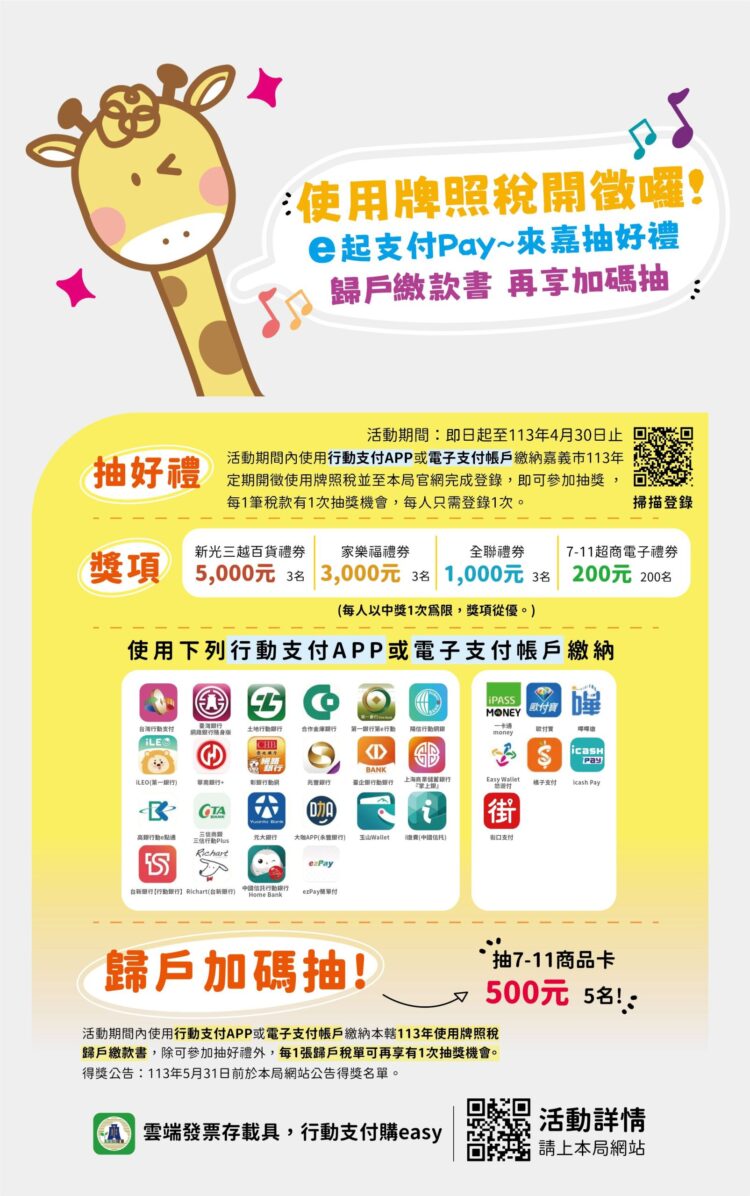 牌照稅4月1日開徵 提醒車主如期繳納 113年使用牌照稅將於4月1日開徵-提醒車主如期繳納