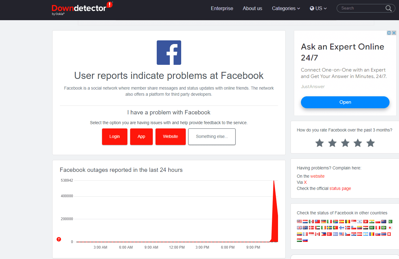 臉書大當機！FB、 IG、Threads 昨晚全掛