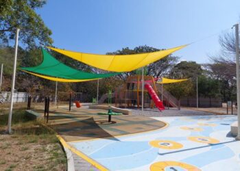 關廟大潭埤旺萊公園鳳梨主題遊戲場啟用