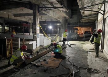 一震「成危樓」！桃園這處市場完成8支鋼樑支撐