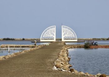 青鯤鯓扇鹽地景園區正式揭牌
