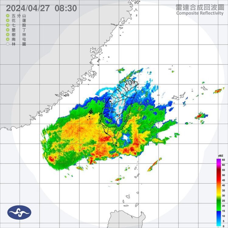 中南部雨彈繼續轟 今日西半部、離島慎防大雨! 中南部雨彈繼續轟-今日西半部、離島慎防大雨!