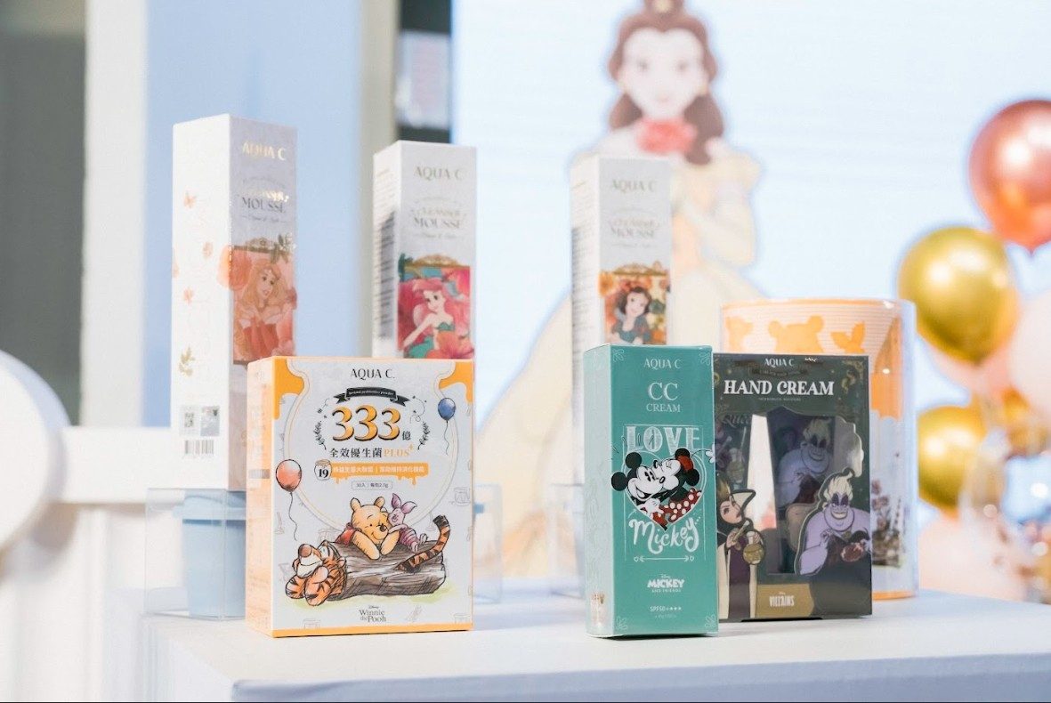 保養品牌「AQUA C.」攜手迪士尼 推出多款商品