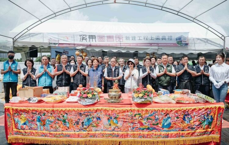 臺中旱溪以東閱讀新據點 溪東圖書館新建工程今上梁 臺中旱溪以東閱讀新據點-溪東圖書館新建工程今上梁