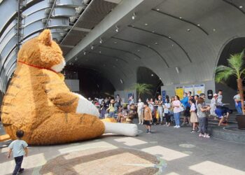 日台原創IP大集合 3座超巨3.6米大偶迎接