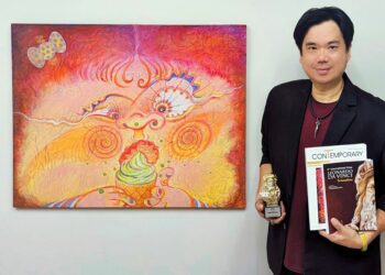 藝術家林陳忠勳-榮獲義大利國際達文西金獎