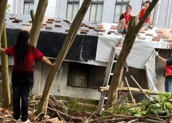 凱米颱風來勢洶洶，華山啟動緊急助老行動