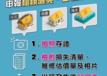 申報災害損失三步驟-財政部中區國稅局