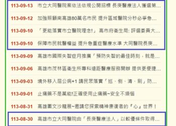 大同醫院經營權易主爭議-衛生局密集發稿-高醫抗議難平息