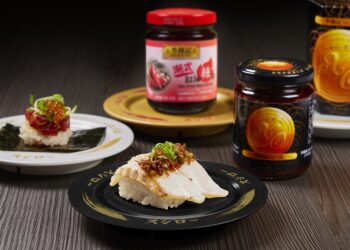 百年醬料專家攜手日系迴轉壽司 推出辣油海苔包、醬炙燒真鯛