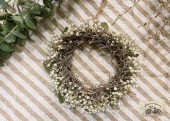 秋季到居家換季-簡易花環diy