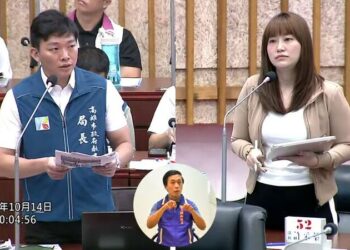 市議員許采蓁質疑橘色惡魔活動標案不合理，要求教育局說清楚