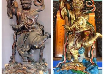 赤崁樓魁星爺神像修復完成-舉行安座儀式