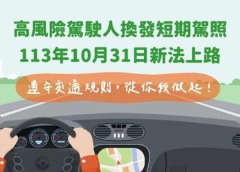 10月31日交通新制- 高風險駕駛人換發短期駕照