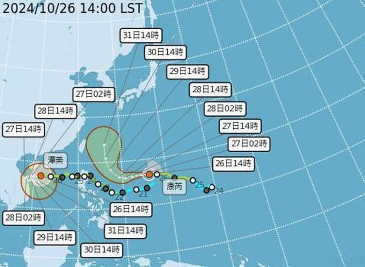 潭美颱風影響場-長榮航空27日桃園-峴港航班取消