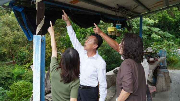 翁章梁勘查中埔地震災情,將協助儘速復原 翁章梁勘查中埔地震災情,將協助儘速復原