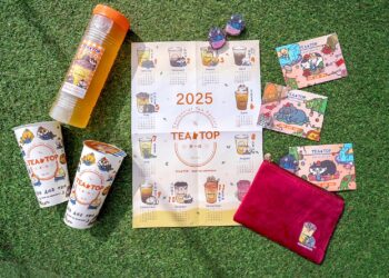 手搖飲中霸天攜手插畫家 送插畫周邊商品 飲料買一送一