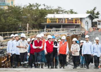 賴清德總統視察宜蘭五結防潮閘門改善工程-強調中央協助地方推動水利建設