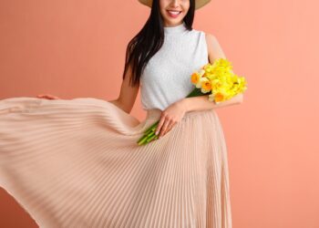 百褶裙穿搭4公式-展現學院派乖乖女氣質