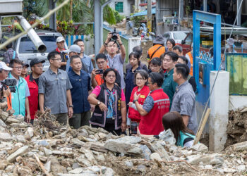 副總統蕭美琴赴花蓮視察農災狀況-期盼部落早日恢復生活