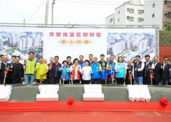臺中市大里區光正三期好宅動土-盧秀燕市長：目標達成1萬戶社宅