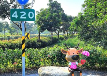 公路局全臺第12隻「幸福小鹿」公仔集起來