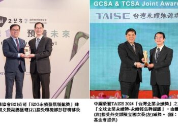 中鋼榮獲taise-2024「台灣企業永續獎」、「全球企業永續獎」及bsi「esg永續發展領航獎」等9項大獎