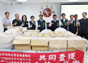 跨縣市行動成功！12萬包私菸遭海巡署查獲-黃偉哲呼籲全民支持打擊非法菸品