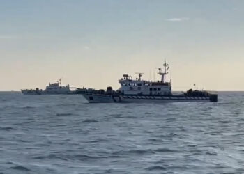 中國海警船再擾金門海域-海巡署派艇對應強勢驅離