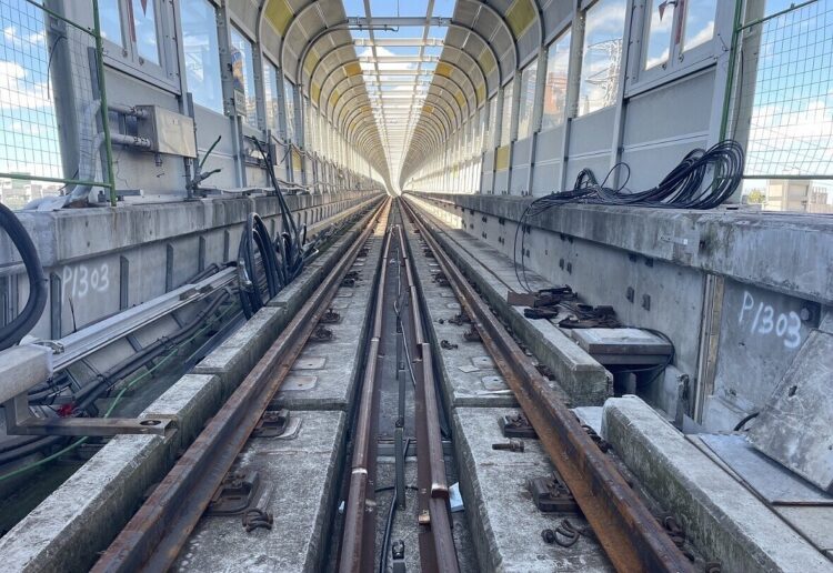 通勤族歡呼!新北環狀線復原工程將完成 拚年底復駛 通勤族歡呼!新北環狀線復原工程將完成-拚年底復駛