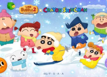 《LINE Bubble 2》與「蠟筆小新」聯名合作開跑