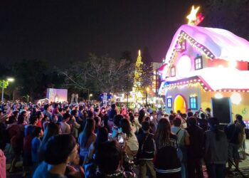 屏東爆笑聖誕奇景！「會發光的路沖屋」網友笑翻求帶看