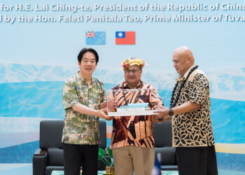 總統賴清德出席吐瓦魯戴斐立總理國宴，期待兩國深化合作