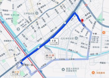 環保局12/7上午封閉中山高末端兩側機慢車專用道實施道路清掃，提醒用路人提前改道