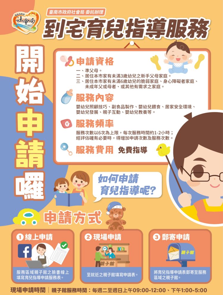 南市免費到宅育兒指導服務 黃偉哲:育兒神隊友提供新手父母照顧支持 南市免費到宅育兒指導服務-黃偉哲:育兒神隊友提供新手父母照顧支持