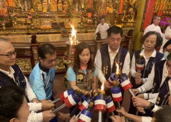 113年屏東縣運即將啟動-慈鳳宮引燃聖火傳遞33鄉鎮市