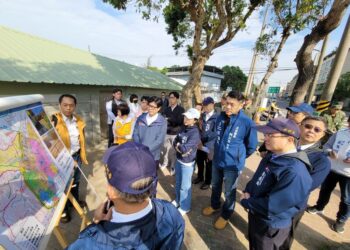 美術館泥黃色淹水有對策-高市府重建軍方圍牆