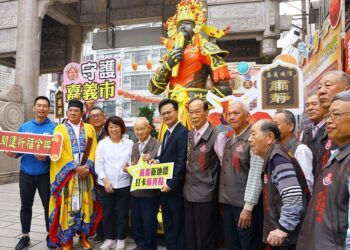 嘉義城隍廟「天衛機神」啟用亮相！黃敏惠市長寫下「城隍護民、天佑嘉義」心願祈福