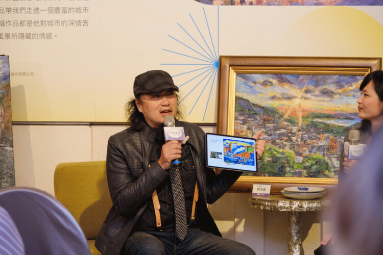 透過畫布與色彩激盪 胡令豪「城市光彩」藝術饗宴開展 透過畫布與色彩激盪-胡令豪「城市光彩」藝術饗宴開展