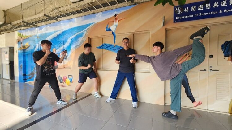 樹科大休運系彩繪牆-變身校園打卡新熱點