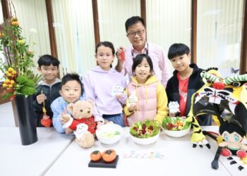 新上國小新年上菜-健康蔬果早餐吧、新年魚丸湯