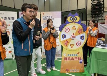 臺南市警局全力推動反詐宣導-前往地檢署與統一獅球員趣味互動